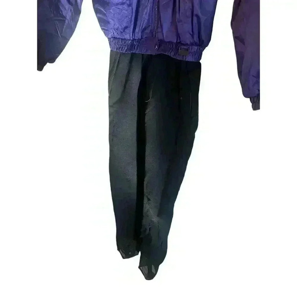 Vtg White Fir Women Ski Snowsuit Purple Stirrup Sz 10 Snowboard Winter One Piece - Picture 9 of 10